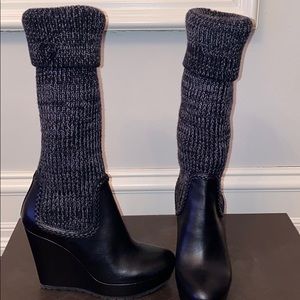 Brand new Gucci Knit wedge boots size 37.5